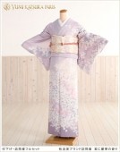 桂由美【訪問着　レンタル】 紫に慶華の香り  hw1194-2【フルセット】《レンタル訪問着》《着物　レンタル》〔お宮参り〕〔貸衣装〕〔ママ〕〔入学式〕〔卒業式〕〔卒園式〕〔正絹〕〔結婚式〕〔七五三〕