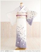 【訪問着　レンタル】松田聖子「SEIKO MATSUDA」（レンタル訪問着）（着物レンタル）hw1254　ホワイト【七五三】【753】【貸衣装】【結婚式】【卒業式】【入学式】訪問着レンタル【訪問着フル