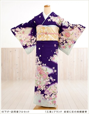 母親着物 レンタル フルセット 訪問着レンタル ブランド 七五三