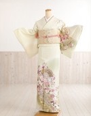 桂由美 訪問着レンタル hw1347 卒業式 母 着物レンタル 入学式 結婚式 七五三【付下げ・訪問着フルセット】お宮参り 753 卒園式 正絹 753 ママ 母親 kimono houmongi 人