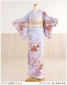 訪問着レンタル　HL 淡いブルーラベンダー色に絢爛の祝華2 hw1235【フルセット】/レンタル/訪問着/着物レンタル/お宮参り/貸衣装/お茶会/入学式/卒業式/卒園式/フォトブック/結婚式/七五三/