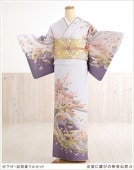 卒業式 母 着物レンタル hw1325 入学式 ママ 着物レンタル 訪問着レンタル 七五三 結婚式 フルセット お宮参り 753 卒園式 華やか 母親 貸衣装 総柄訪問着 人気 お茶会 往復 淡紫に慶