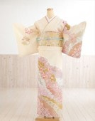 訪問着レンタル 七五三 結婚式 フルセット hw1361 母親 着物レンタル ママ 卒業式 訪問着 お宮参り 753 卒園式 入学式 母 貸衣装 人気 レトロ モダン 上品 黄色クリームに慶びの彩華|