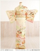 単衣 訪問着レンタル sh1069【夏用】着物レンタル 訪問着フルセット 単 結婚式 お宮参り イベント サマー 夏 ６月 ７月 ８月 ９月 付け下げ 涼しい ママ 母 母親 houmongi「ジャパ