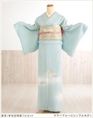 単衣 訪問着レンタル sh1078【夏用 着物レンタル】 訪問着フルセット 単 結婚式 お宮参り イベント 夏 ６月 ７月 ８月 ９月 付け下げ 涼しい ママ 母 母親 正絹 houmongi「サマー