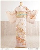 単衣 訪問着レンタル 夏用 sh1088 着物レンタル 付下げ フルセット 結婚式 お宮参り 夏 ６月 ７月 ８月 ９月 付け下げ 涼しい ママ 母 母親 houmongi 正絹「ピンクに彩り古典慶華