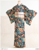 貸衣裳ぽえむ 小紋レンタル お出かけ お稽古 カジュアル フルセット