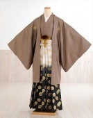 卒業式 袴レンタル 男 mo071【紋付袴フルセット】メンズ着物 男性着物レンタル 羽織袴 kimono 結婚式 二次会 前撮り イベント 和服 光沢 人気 「Modern Classic」ブランド 