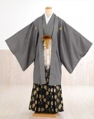 卒業式 袴レンタル 男 mo072【紋付袴フルセット】メンズ着物 男性着物レンタル 羽織袴 kimono 結婚式 二次会 前撮り イベント 和服 光沢 人気 「Modern Classic」ブランド 