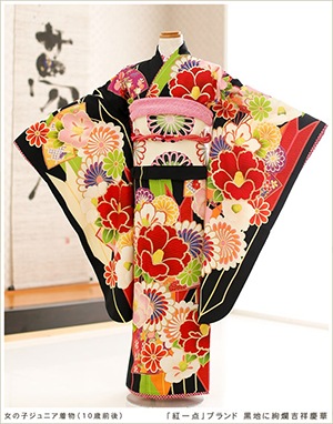 貸衣裳ぽえむ ジュニア 女の子 ブランド 着物レンタル 七五三 お