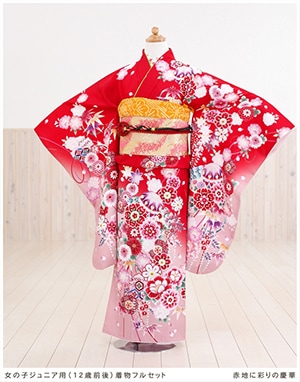 貸衣裳ぽえむ 10歳～13歳 女の子 着物 レンタル 七五三 発表会 ハーフ