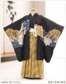 七五三 5歳 男の子 着物レンタル d5011 結婚式 七草祝い 2022  「黒地に武勇の龍兜」|男の子七五三着物レンタル《３歳/４歳/５歳/６歳》|七五三着物レンタル≪７歳女児/５歳男児/３歳男女