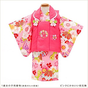 貸衣裳ぽえむ 1歳 女の子 着物レンタル 二部式 赤ちゃん 初節句 端午の