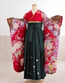 卒業式 女 袴レンタル fboh1030　着物レンタル　卒業袴【フルセットレンタル】大人用　女性　大学　短大　専門学校　謝恩会　高校　文化祭　大きめ小学生　卒業式袴　２月　３月　４月　袴レンタル　人気