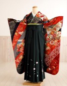 卒業式 女 袴レンタル fboh1112「桂由美」着物レンタル　卒業袴【フルセットレンタル】大人用　女性　大学　短大　専門学校　謝恩会　高校　文化祭　大きめ小学生　卒業式袴　２月　３月　４月　袴レンタ