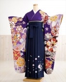 卒業式　袴レンタル　oh1057　着物レンタル　卒業袴【フルセットレンタル】大人用　女性　大学　短大　専門学校　謝恩会　高校　中学校　文化祭　大きめ小学生　卒業式袴　２月　３月　４月　袴レンタル　かわ