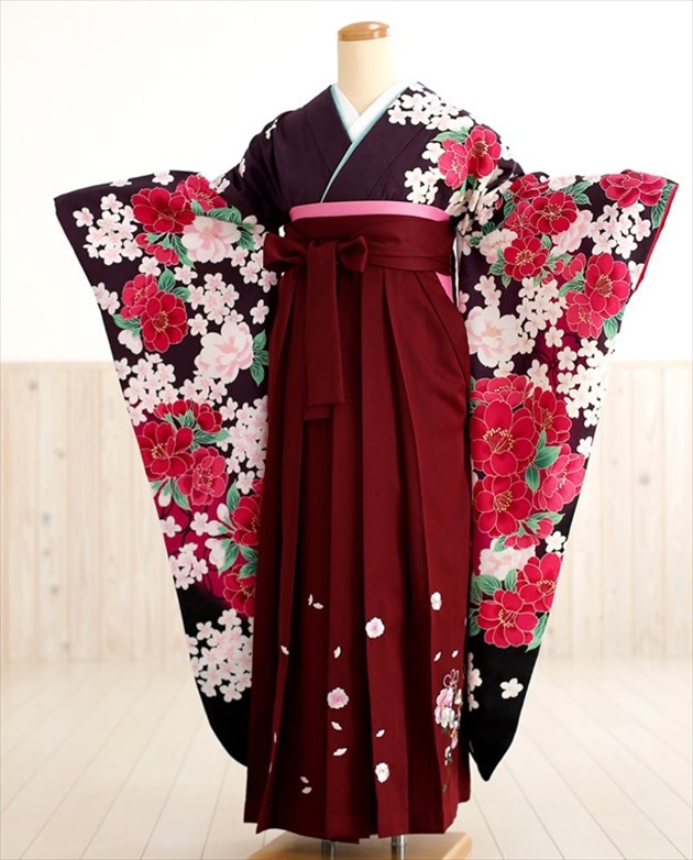 【着用短時間、超美品】卒園式用　華やか袴 レンタル着物CCC587×袴RZY209 | 【京都さがの館】卒業式袴レンタル