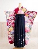 卒業式　袴レンタル　oh1194　着物レンタル　卒業袴【フルセットレンタル】大人用　女性　大学　短大　専門学校　謝恩会　高校　文化祭　大きめ小学生　卒業式袴　２月　３月　４月　袴レンタル　かわいい　人