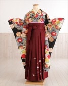 卒業式 袴 レンタル 女　oh1239 フルセットレンタル 大人用 女性 大学 短大 専門学校 謝恩会 高校 文化祭 大きめ小学生 卒業式袴 ３月 ４月 袴レンタル 人気 春 往復送料無料 hakam