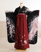卒業式 女 袴レンタル fboh1023　着物レンタル　卒業袴【フルセットレンタル】大人用　女性　大学　短大　専門学校　謝恩会　高校　文化祭　大きめ小学生　卒業式袴　２月　３月　４月　袴レンタル　人気