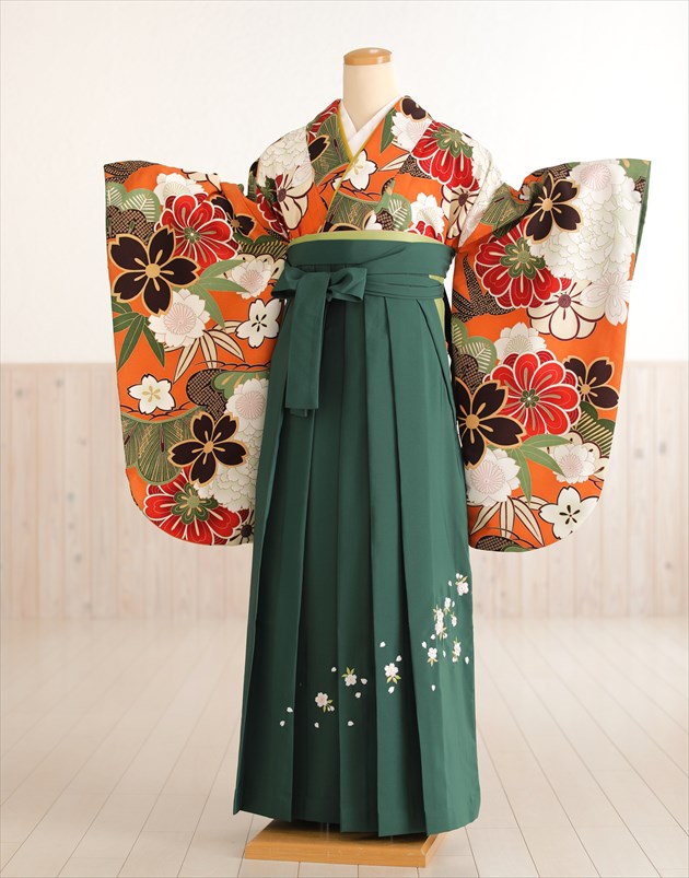 貸衣裳ぽえむ 女性用袴 レンタル 学生 大学 短大 専門学校 卒業式 二尺