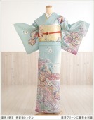 単衣 訪問着レンタル sh1113 夏用 着物レンタル 訪問着フルセット 単 結婚式 お宮参り イベント サマー 夏 ６月 ７月 ８月 ９月 付け下げ 涼しい ママ 母 母親 houmongi  20