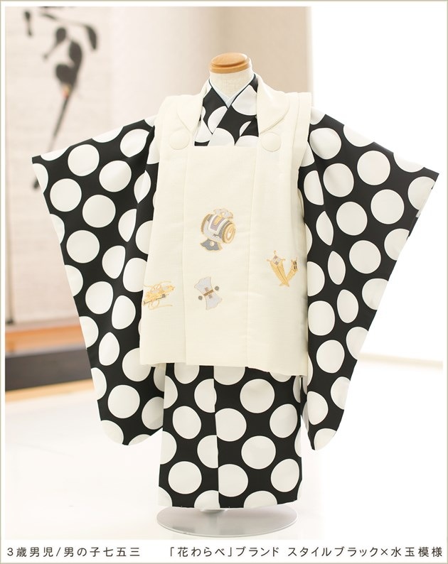 3歳男の子被布セット着物レンタル 男児七五三 誕生日 初詣 結婚式の子供着物