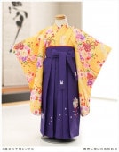 【袴レンタル】3歳 女の子 七五三レンタル h3903 女の子 七五三着物レンタル 2020 貸衣装 ３才 753 結婚式 かわいい おしゃれ 子供着物 人気 黄色に祝いの吉祥彩花|女の子七五三《３歳