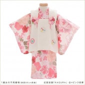 １歳女の子 着物レンタル 初節句 jbk076 【１歳女児】 ベビー着物レンタル 被布 一才 結婚式 イベント 子供着物 桃の節句 70cm 80cm お祭り お正月 貸衣装 往復送料無料 「式部浪漫