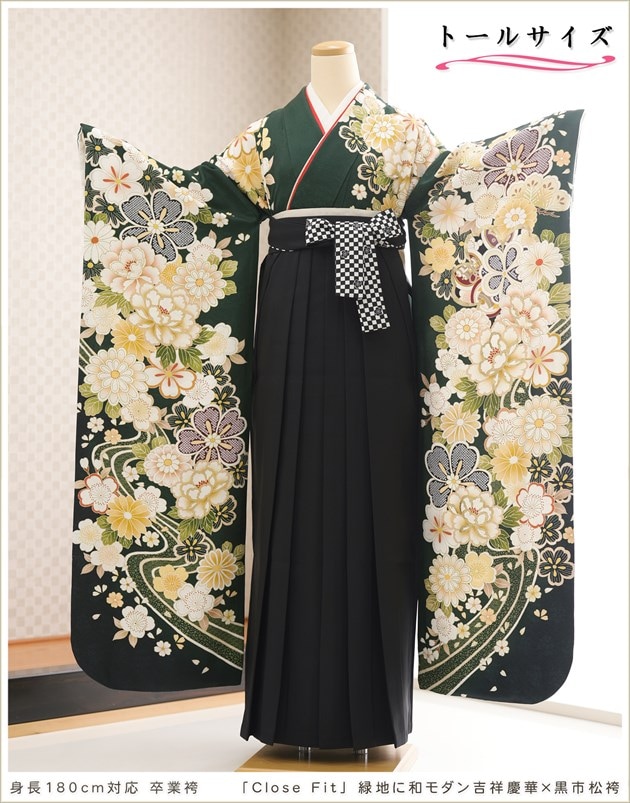 身長180cm対応のトールサイズ卒業袴レンタル｜高身長のスポーツ選手や
