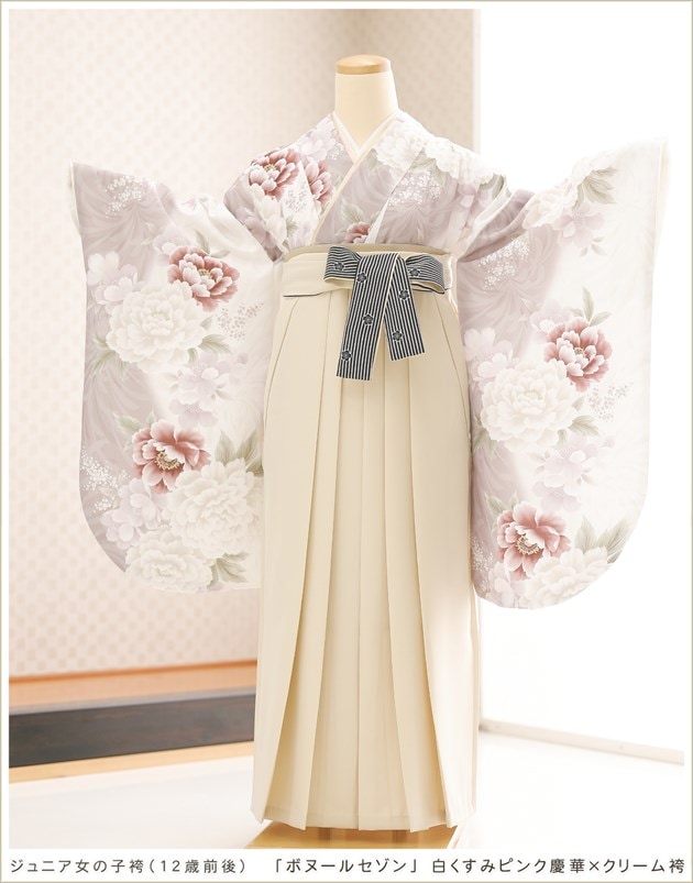 小学校卒業式にジュニア卒業袴レンタル｜12歳前後の小学生女の子に