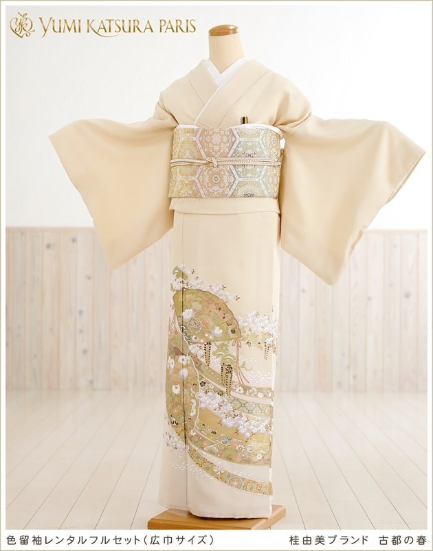 ［6447］色留袖 美品 未使用 金彩 一つ紋 隅立て四つ目 正絹 着物 袷 hitotoki_rr1246b