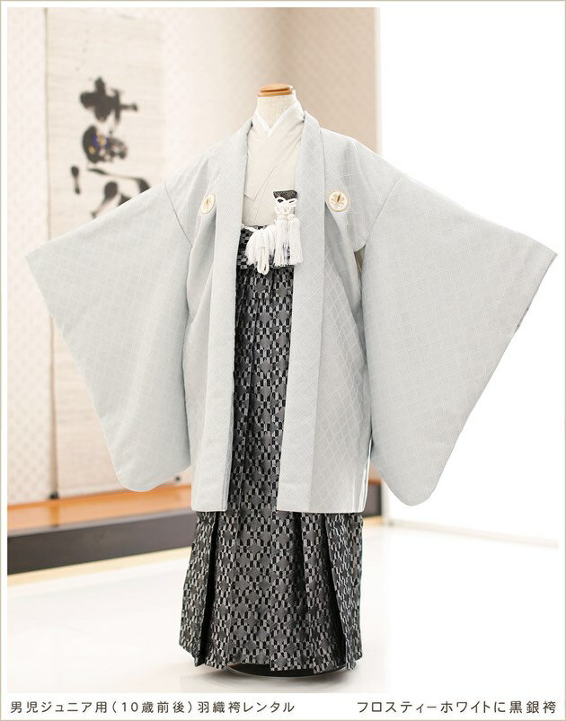 羽織袴フルセット 着物 紋付 男児 9～10歳 紋入れ可 NO210825-01