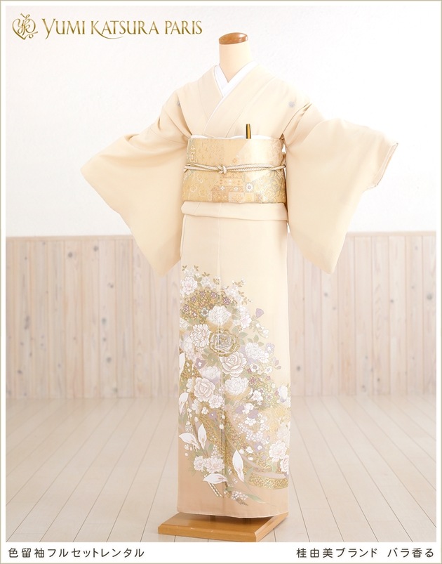 桂由美 色留袖レンタル 五つ紋 結婚式 豪華 人気 着物レンタル 親族