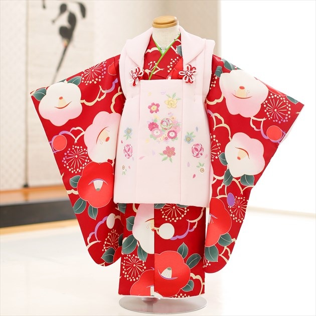 女の子 3歳 七五三 レンタル 被布 フルセット 人気 かわいい 753 着物