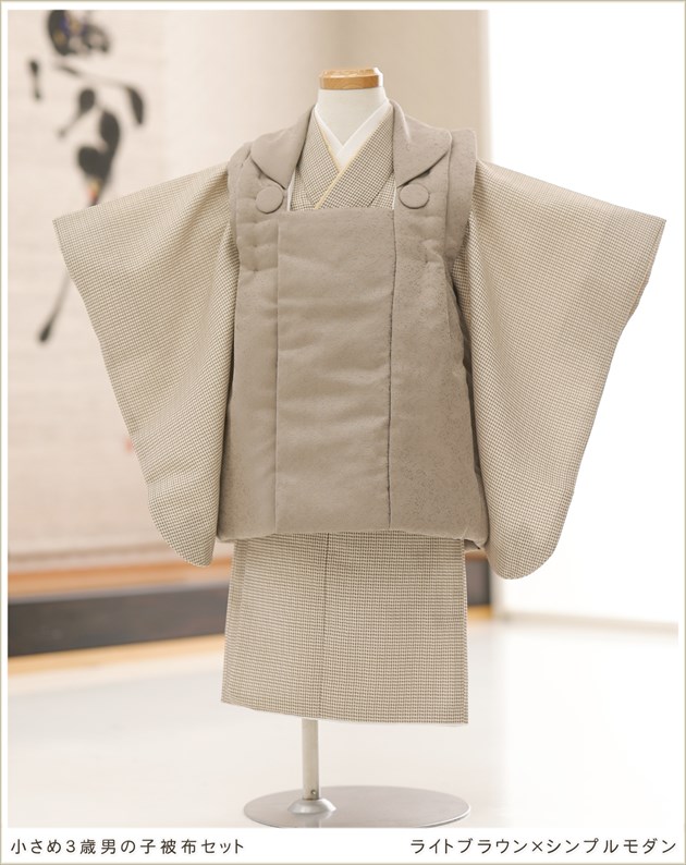 2歳～3歳男の子七五三被布セット着物レンタル｜誕生日、初詣