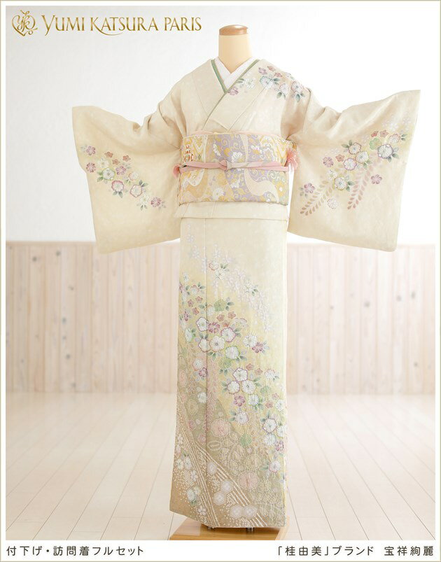 訪問着フルセット K*☆様 未使用近い 美品 袷 正絹 訪問着 フルセット 身丈165.5