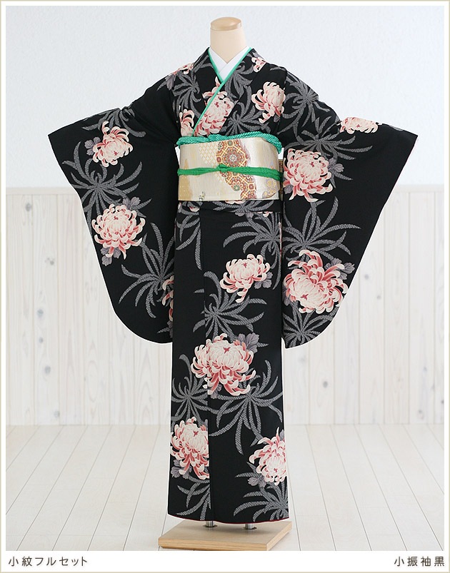 貸衣裳ぽえむ 小紋レンタル お出かけ お稽古 カジュアル フルセット
