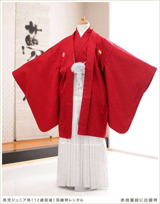 小学校卒業式 紋付袴レンタル 男の子 小学生卒業袴 12歳 ジュニア着物