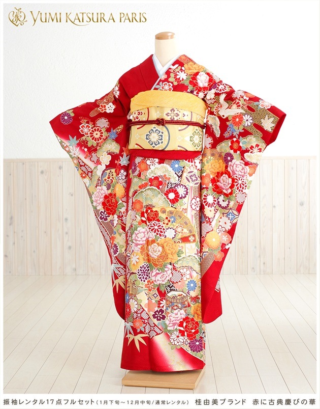 桂由美 振袖レンタル 結婚式 成人式 fb1113 結納 卒業式 春の成人式 振り袖 レトロ 着物レンタル 人気 豪華 慶びの紅白薔薇 夏用 単衣 桂由美 振袖レンタル sf8003 結婚式 結納 着物レンタル 人気