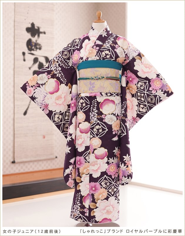 410aj40〇作家物 ジュニア振袖＆袋帯 鶴 十三参り 成人式〇美品 10_000000007846.jpg?1754445410