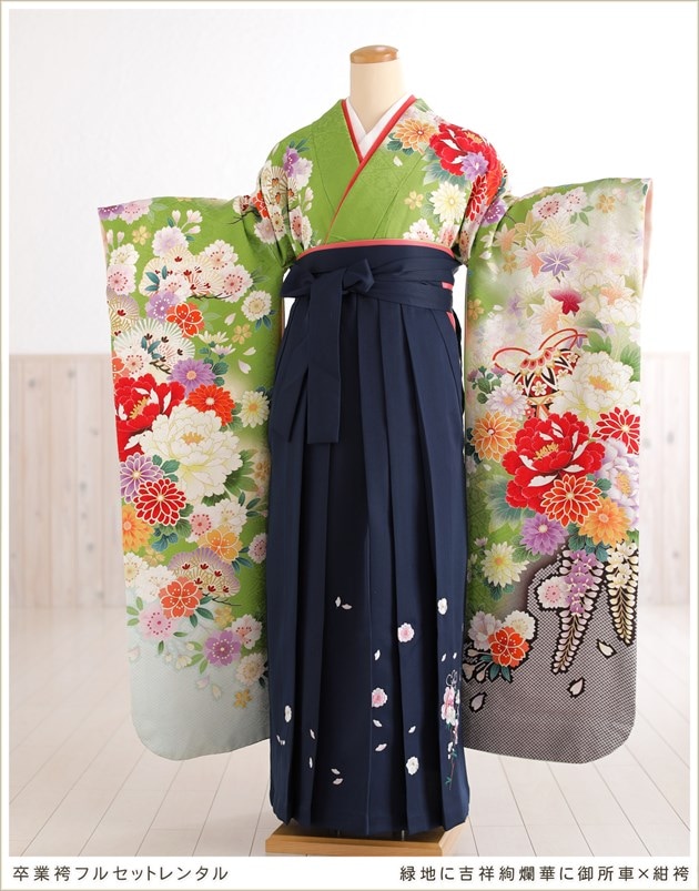 貸衣裳ぽえむ 女性用袴 レンタル 学生 大学 短大 専門学校 卒業式