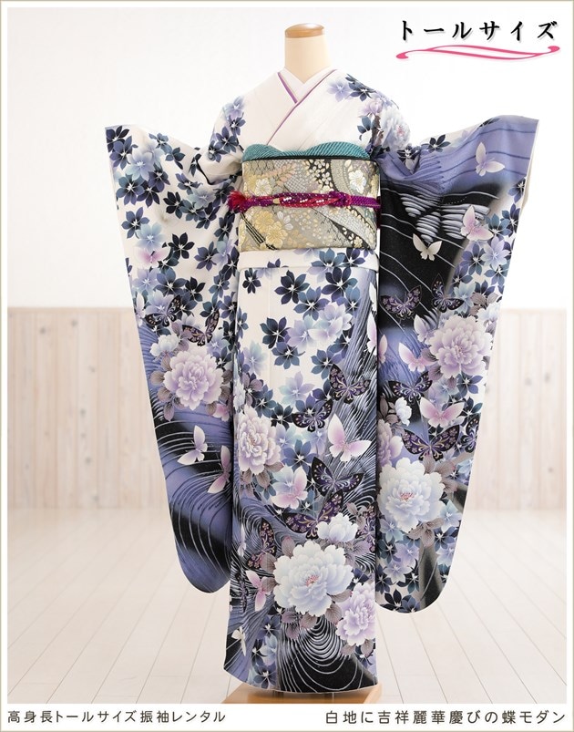 N-958◇美品 薔薇 百合 プリンセス トールサイズ 着物 成人式 振袖 単品 N-958◇美品 薔薇 百合 プリンセス トールサイズ 着物 成人式