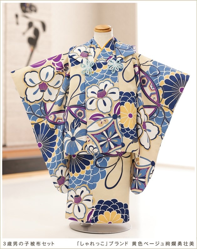 七五三★３歳男の子　被布セット 楽天市場】【レンタル】【ひよこ商店 七五三 着物 3歳 男の子