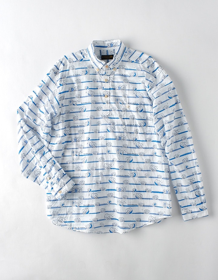 綿波柄 POシャツ | Tops,シャツ | renzo & fabio ONLINE SHOP