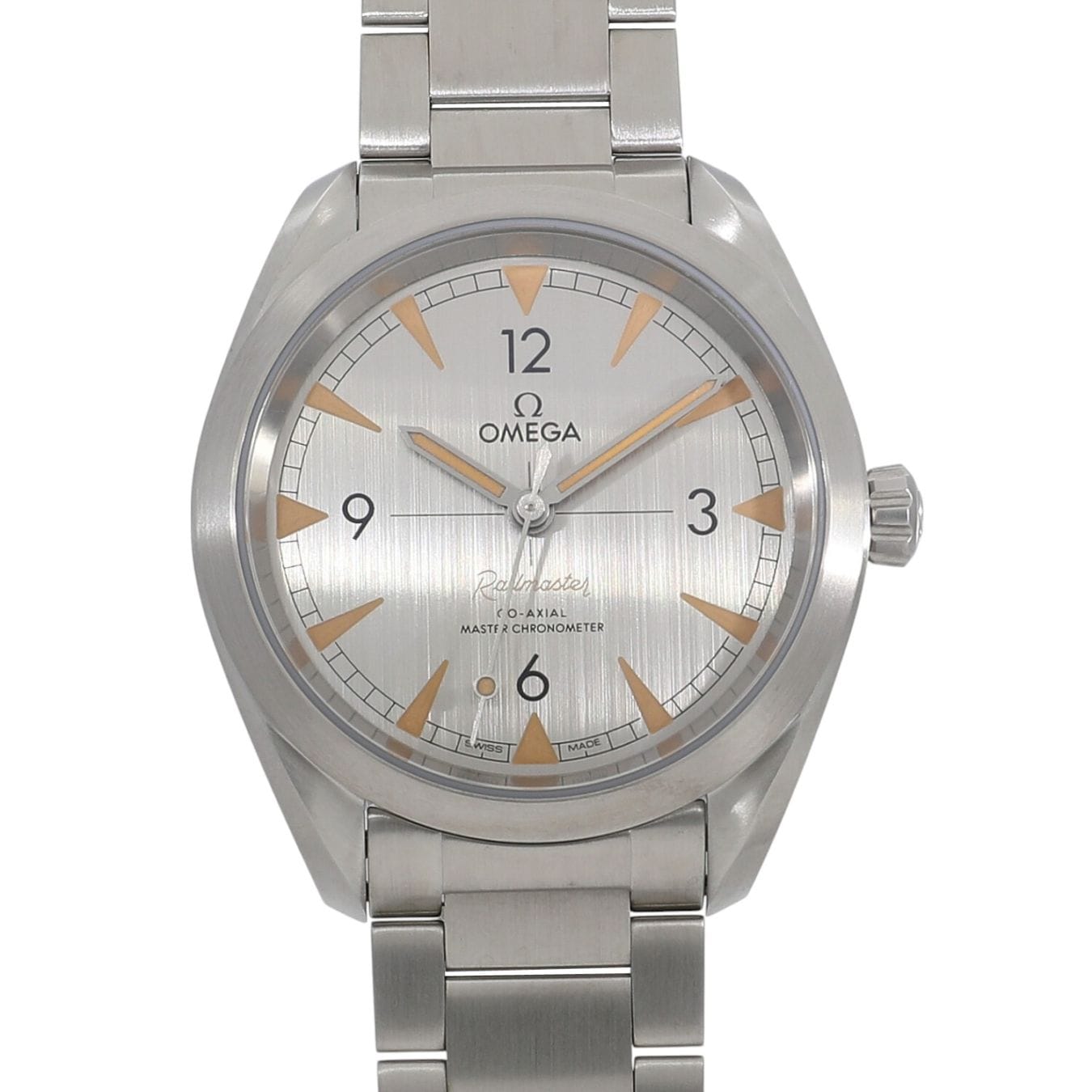 [新品]オメガ シーマスター レイルマスター マスタークロノメーター 220.10.40.20.06.001 グレー メンズ
