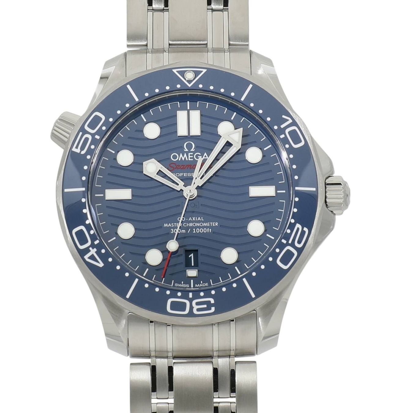 [新品]オメガ シーマスターダイバー300m マスターコーアクシャル クロノメーター 42mm 210.30.42.20.03.001 ブルー メンズ