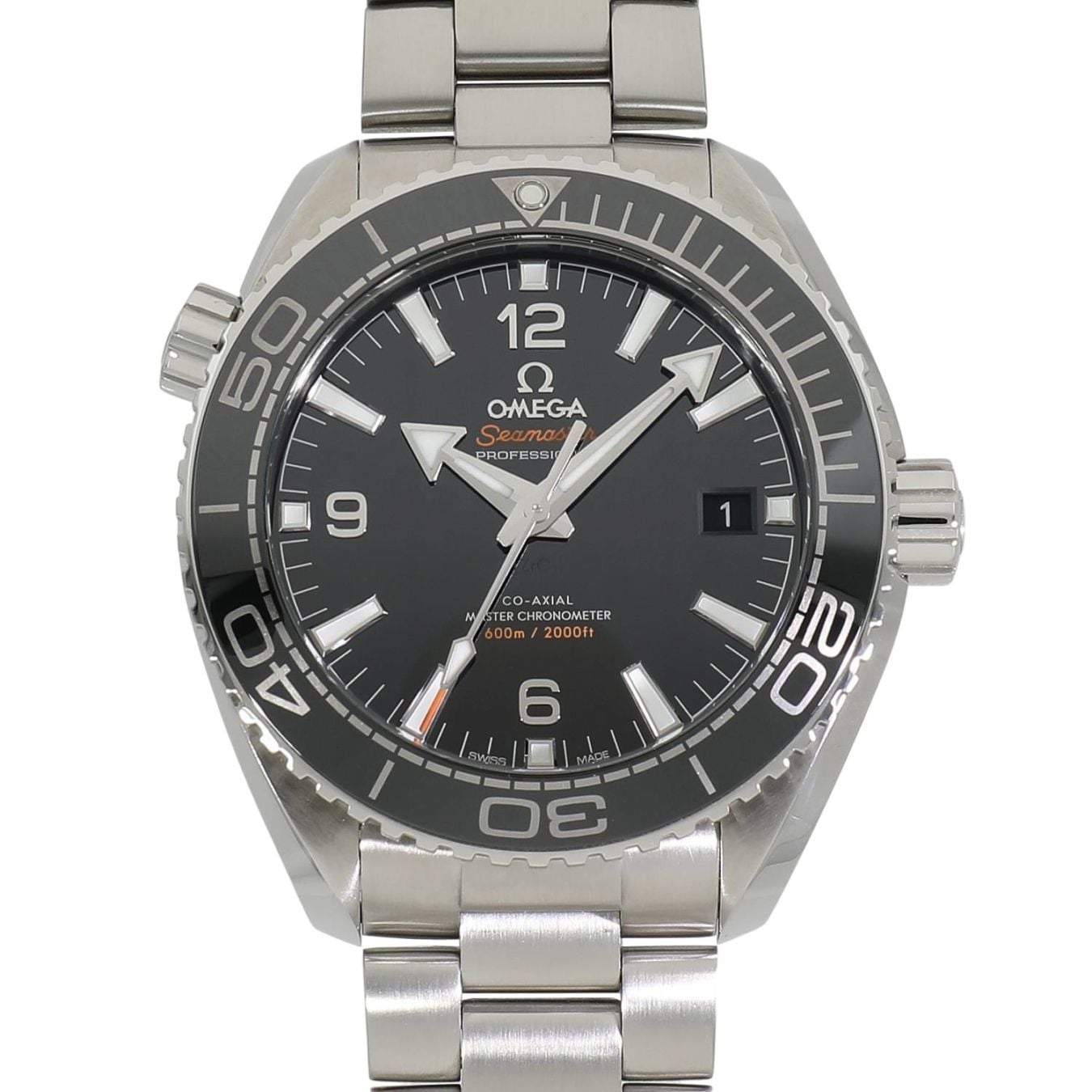 [新品]オメガ シーマスター プラネットオーシャン 600m コーアクシャル マスタークロノメーター 43.5mm 215.30.44.21.01.001 ブラック メンズ