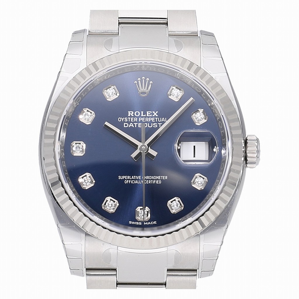 [新品]ロレックス デイトジャスト ブルー 116234G メンズ