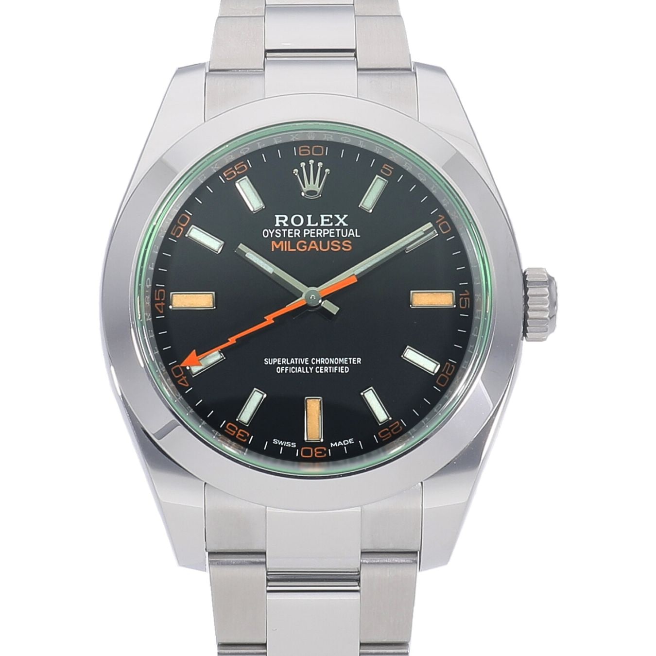 [新品]ロレックス ミルガウス 116400GV ブラック メンズ